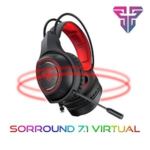 Headset Gamer Sniper 7.1 USB Iluminação RGB Fantech HG16