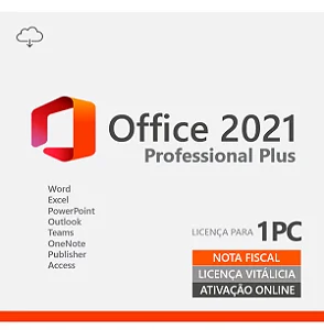 Microsoft Office Pro 2021 ESD - Licença Genuína Vitalícia