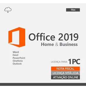Office Home and Business 2019 para Mac - Licença Permanente