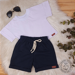 Conjunto Camiseta e Short Bebê 0 a 4 Anos – Miniatto Algodão