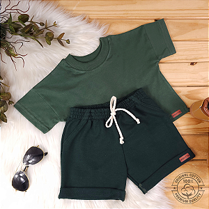 Conjunto Camiseta e Short Bebê 0 a 4 Anos – Miniatto Algodão