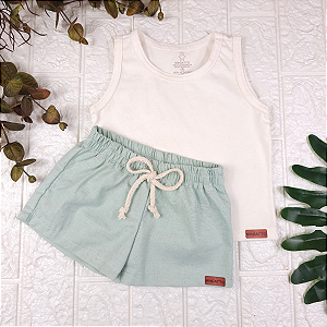 Conjunto Regata e Short Linho Infantil
