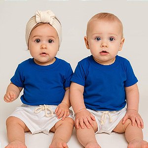 Conjunto Camiseta e Short Linho Infantil