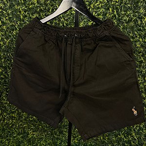 Shorts Ralph Lauren Masculino em Sarja Preto