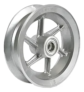 Roda Alumínio Aro 8 Com 6 Raios Com 2 Rolamentos P/ Carreta