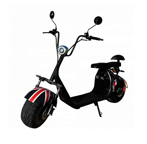 Scooter Elétrico X7 2000w, Suspensão dianteira e traseira, Luz de LED - Bandeira