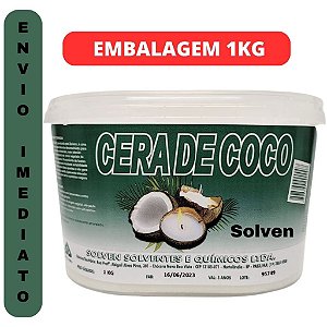CERA DE COCO SOLVEN 100% VEGETAL 1 KILO - VEGANA