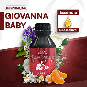 INSP. GIOVANNA BABY - ESSÊNCIA LIPOSOLÚVEL - PREMIUM E CONCENTRADA PARA VELAS, SABONETES E COSMÉTICOS ARTESANAIS