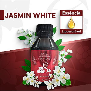 JASMIN WHITE - ESSÊNCIA LIPOSOLÚVEL - PREMIUM E CONCENTRADA PARA VELAS, SABONETES E COSMÉTICOS ARTESANAIS