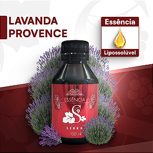 LAVANDA PROVENCE - ESSÊNCIA LIPOSOLÚVEL - PREMIUM E CONCENTRADA PARA VELAS, SABONETES E COSMÉTICOS ARTESANAIS