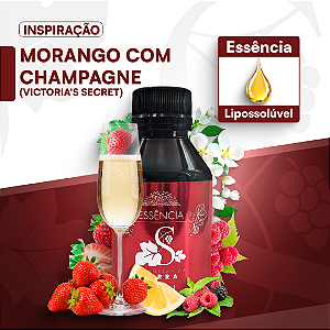 MORANGO C/ CHAMPAGNE VICTORIA'S SECRET - ESSÊNCIA LIPOSOLÚVEL - PREMIUM E CONCENTRADA PARA VELAS, SABONETES E COSMÉTICOS ARTESANAIS