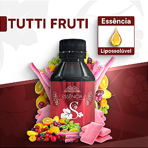 TUTTI FRUTTI - ESSÊNCIA LIPOSOLÚVEL - PREMIUM E CONCENTRADA PARA VELAS, SABONETES E COSMÉTICOS ARTESANAIS