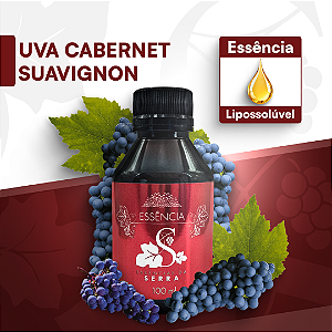 UVA CABERNET SAUVIGNON - ESSÊNCIA LIPOSOLÚVEL - PREMIUM E CONCENTRADA PARA VELAS, SABONETES E COSMÉTICOS ARTESANAIS