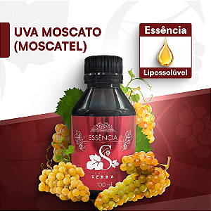 UVA MOSCATEL / MOSCATO - ESSÊNCIA LIPOSOLÚVEL - PREMIUM E CONCENTRADA PARA VELAS, SABONETES E COSMÉTICOS ARTESANAIS