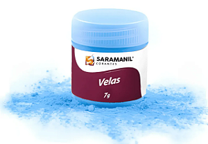 CORANTE EM PÓ PARA VELA AZUL CLARO - 7 GRS - SARAMANIL