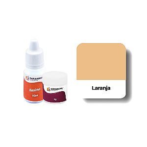 CORANTE CANDY COLOR EM PÓ PARA VELA LARANJA - 7 GRS - SARAMANIL