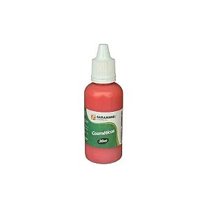 PIGMENTO LÍQUIDO VERMELHO P/ SABONETES E COSMÉTICOS 30ML - SARAMANIL