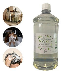 SABONETE LÍQUIDO GLICERINADO V&G VEGANO 100% NATURAL 1 LITRO TRANSPARENTE