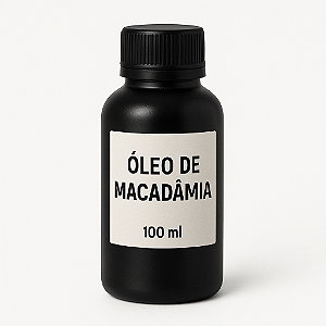 ÓLEO VEGETAL DE MACADÂMIA 100ML PURO 100% NATURAL - INSUMO PARA COSMÉTICOS, SABONETES E HIDRATANTES