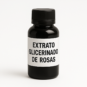 EXTRATO GLICERINADO DE ROSAS 100% PURO, NATURAL E VEGETAL - 100 MLS -