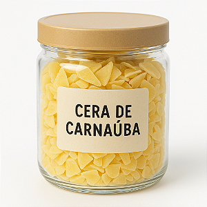 CERA DE CARNAÚBA 100% PURO, NATURAL E VEGETAL - 50 GRAMAS - VEGANO