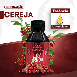 CEREJA - ESSÊNCIA LIPOSOLÚVEL - PREMIUM E CONCENTRADA PARA VELAS, SABONETES E COSMÉTICOS ARTESANAIS