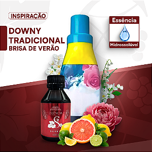 DOWNY TRADICIONAL BRISA DE VERÃO - ESSÊNCIA HIDROSOLÚVEL - PREMIUM E CONCENTRADA PARA BASES ÁGUA