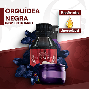 ORQUÍDEA NEGRA INSP. BOTICÁRIO - ESSÊNCIA LIPOSOLÚVEL - PREMIUM E CONCENTRADA PARA VELAS, SABONETES E COSMÉTICOS ARTESANAIS