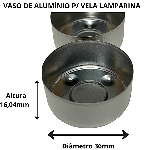 POTINHO RECHAUD VASO PARA VELAS PACOTE C/ 10 UNIDADES