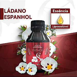 LÁDANO 100ML ESSÊNCIA LIPOSOLÚVEL - PREMIUM E CONCENTRADA PARA VELAS, SABONETES E COSMÉTICOS ARTESANAIS