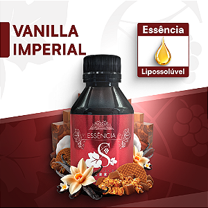 VANILLA IMPERIAL 100ML ESSÊNCIA LIPOSOLÚVEL - PREMIUM E CONCENTRADA PARA VELAS, SABONETES E COSMÉTICOS ARTESANAIS
