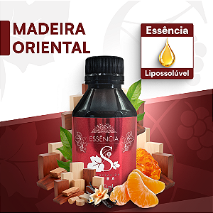 MADEIRA ORIENTAL 100ML ESSÊNCIA LIPOSOLÚVEL - PREMIUM E CONCENTRADA PARA VELAS, SABONETES E COSMÉTICOS ARTESANAIS
