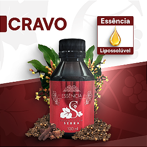 CRAVO 100ML ESSÊNCIA LIPOSOLÚVEL - PREMIUM E CONCENTRADA PARA VELAS, SABONETES E COSMÉTICOS ARTESANAIS