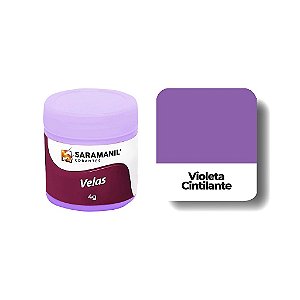 CORANTE EM PÓ PARA VELA  VIOLETA - 7 GRS - SARAMANIL
