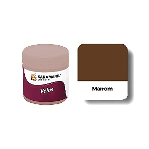 CORANTE EM PÓ PARA VELA  MARROM - 7 GRS - SARAMANIL