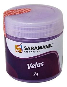 CORANTE EM PÓ PARA VELA  LILÁS - 7 GRS - SARAMANIL