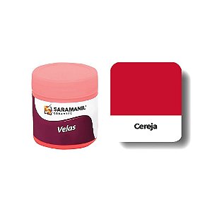 CORANTE EM PÓ PARA VELA  CEREJA  - 7 GRS - SARAMANIL
