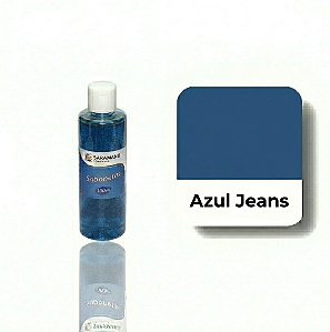 CORANTE LÍQUIDO AZUL JEANS  P/ SABONETES E COSMÉTICOS 100ML - SARAMANIL