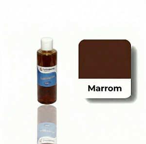 CORANTE LÍQUIDO MARROM  P/ SABONETES E COSMÉTICOS 100ML - SARAMANIL