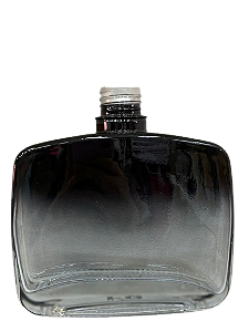 FRASCO ESMERALDA DE VIDRO PRETO 350ML