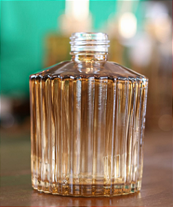 FRASCO DE VIDRO SAFIRA AMBAR 250ML