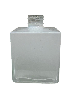 FRASCO CUBO DE VIDRO BRANCO 100ML