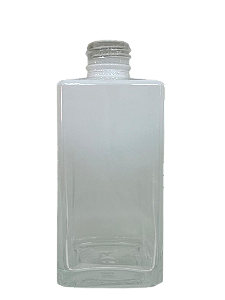 FRASCO DE VIDRO SQUARE BRANCO 250ML