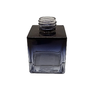 FRASCO CUBO DE VIDRO PRETO 100ML