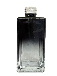 FRASCO DE VIDRO SQUARE PRETO 250ML