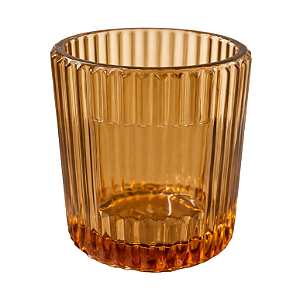 COPO DE VIDRO GRANADO ÂMBAR 250ML