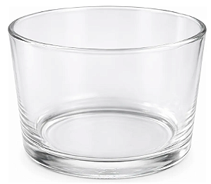 COPO DE VIDRO PATÊ PARA VELAS 156ML