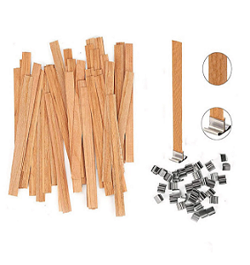 KIT PAVIO DE MADEIRA 13X2 - 10 UNIDADES