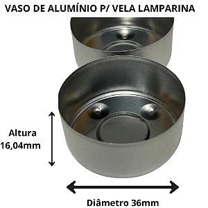 POTINHO RECHAUD VASO PARA VELAS PACOTE C/ 10 UNIDADES