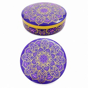 LATA DE ALUMÍNIO MANDALA ROXO